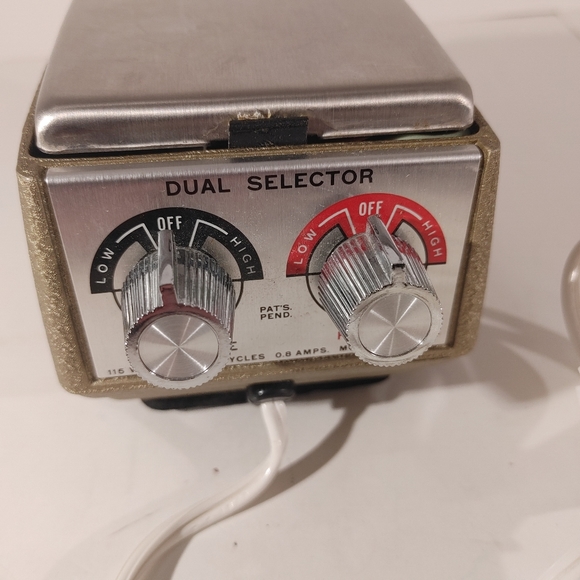 Vintage POLLENEX 2-Speed Electric DEEP HEAT Vibrating Hand Massager Model HM-85 - Picture 3 of 12